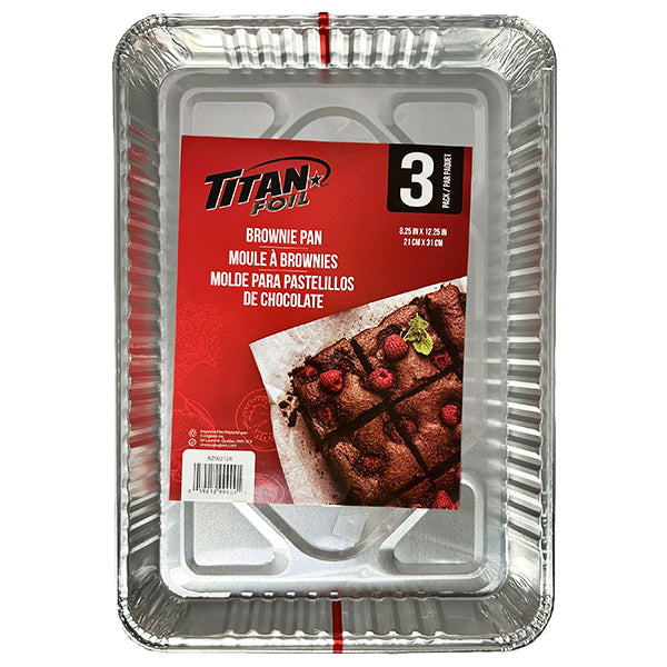 Titan Foil Ultra Brownie Pan 3 ct