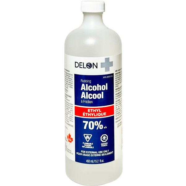 Delon Ethyl Rubbing Alcohol 70% 450 mL