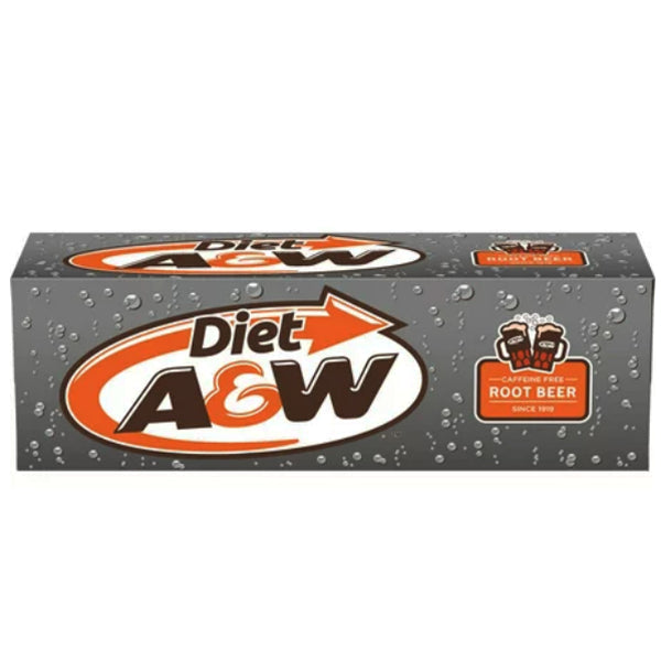A&W Zero Root Beer Cans 355 mL