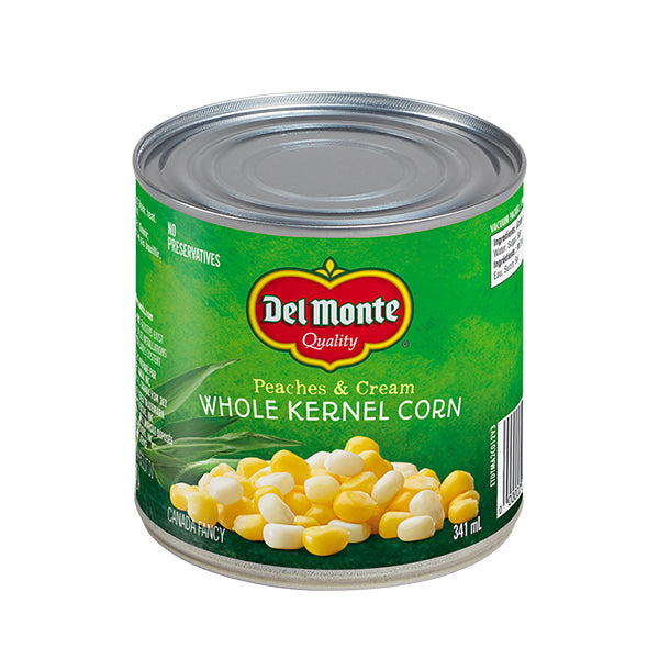 Del Monte Peach & Cream Whole Kernel Corn 341 mL