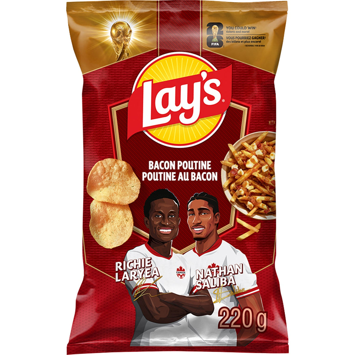 LAYS Bacon Poutine Potato Chips 220 g