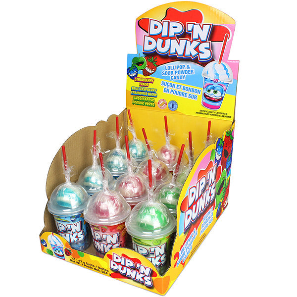 Dip N Dunks Lollipop & Sour Powder Candy 47 g