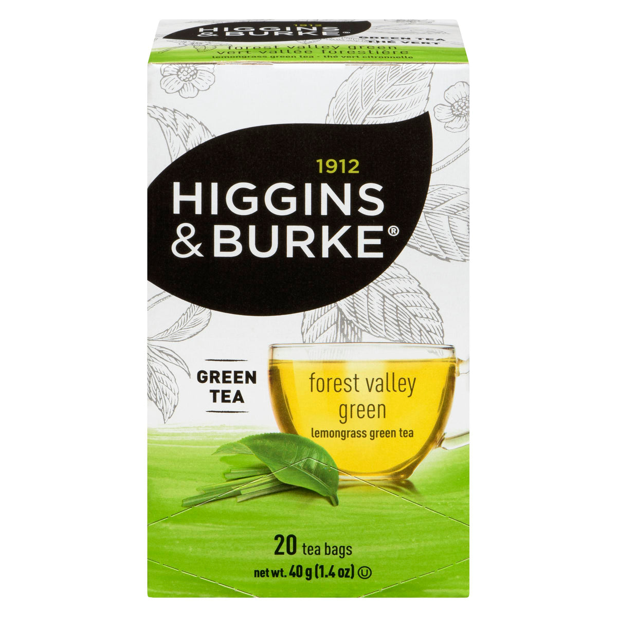 Higgins & Burke Forest Valley Green Tea 20 ct