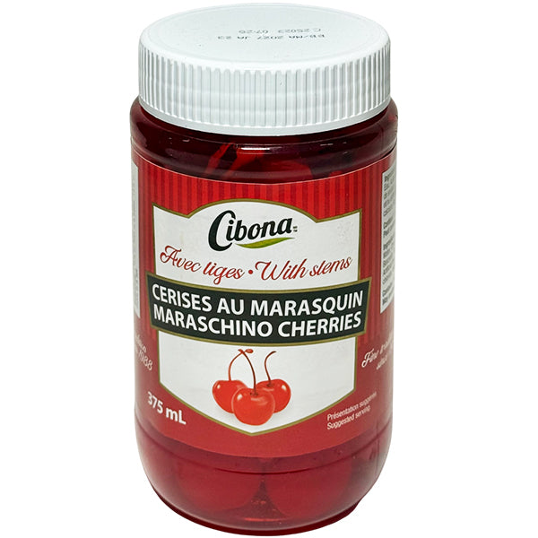 Cibona Red Cocktail Cherries with Stem 375 mL