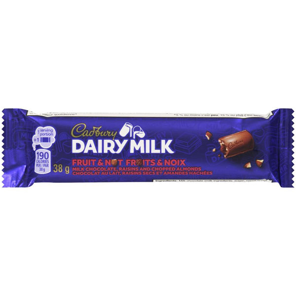 Cadbury Dairy Milk Fruit & Nut 38 g