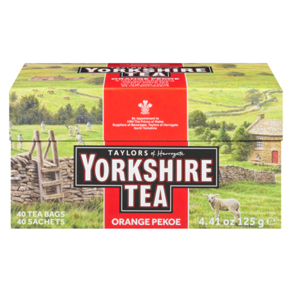 Yorkshire Tea Black Orange Pekoe 40CTX125 g