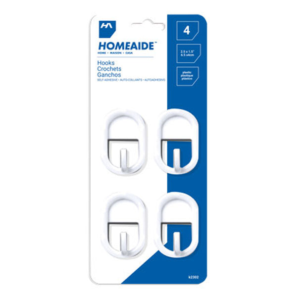 Home-aide Hooks Medium 4-Pack