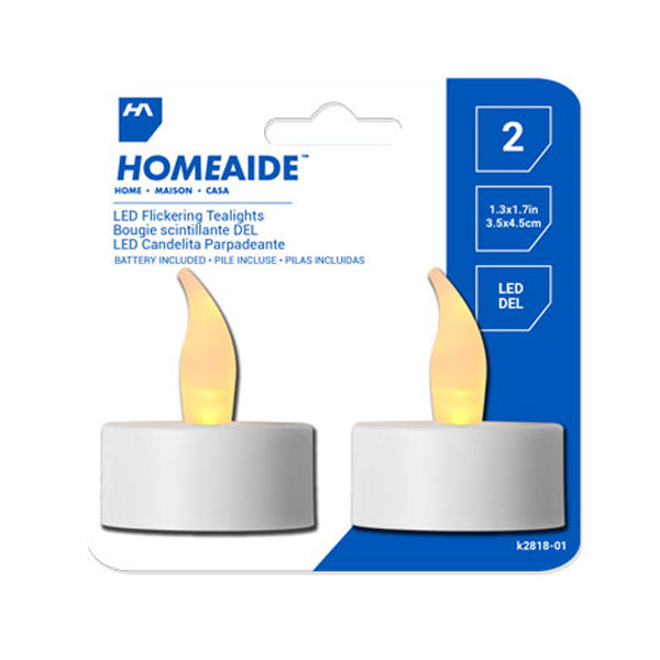Home Aid LED Tealight 2-Pack