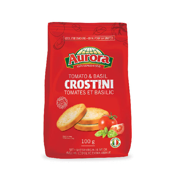 Aurora Crostini Tomato and Basil 100 g