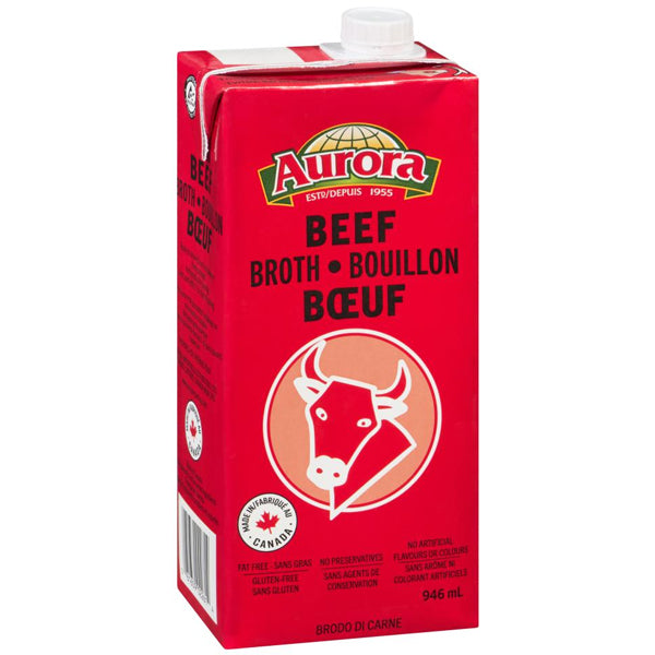 Aurora Beef Broth 946 mL