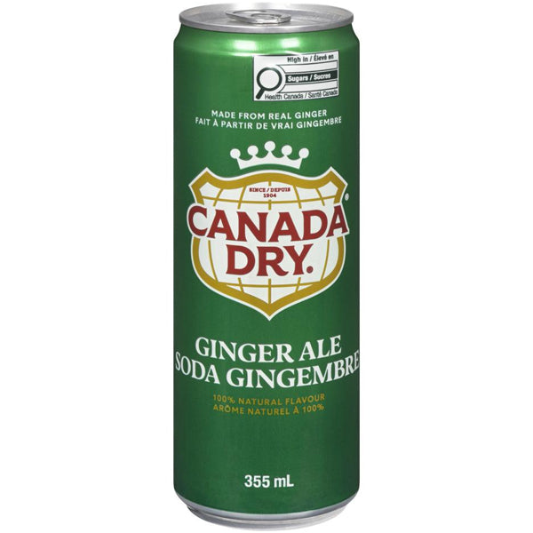 Canada Dry Gingerale Slim Cans 355 mL