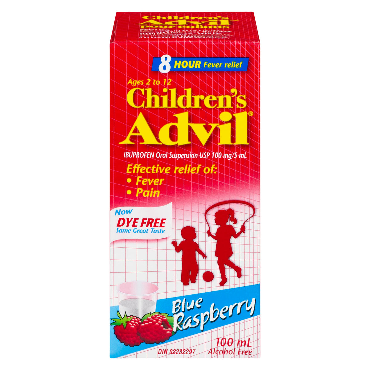 Advil Children's Blue Raspberry Df 100 mL