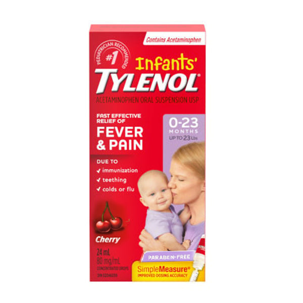 Johnson & Tylenol Drops Cherry 24 mL