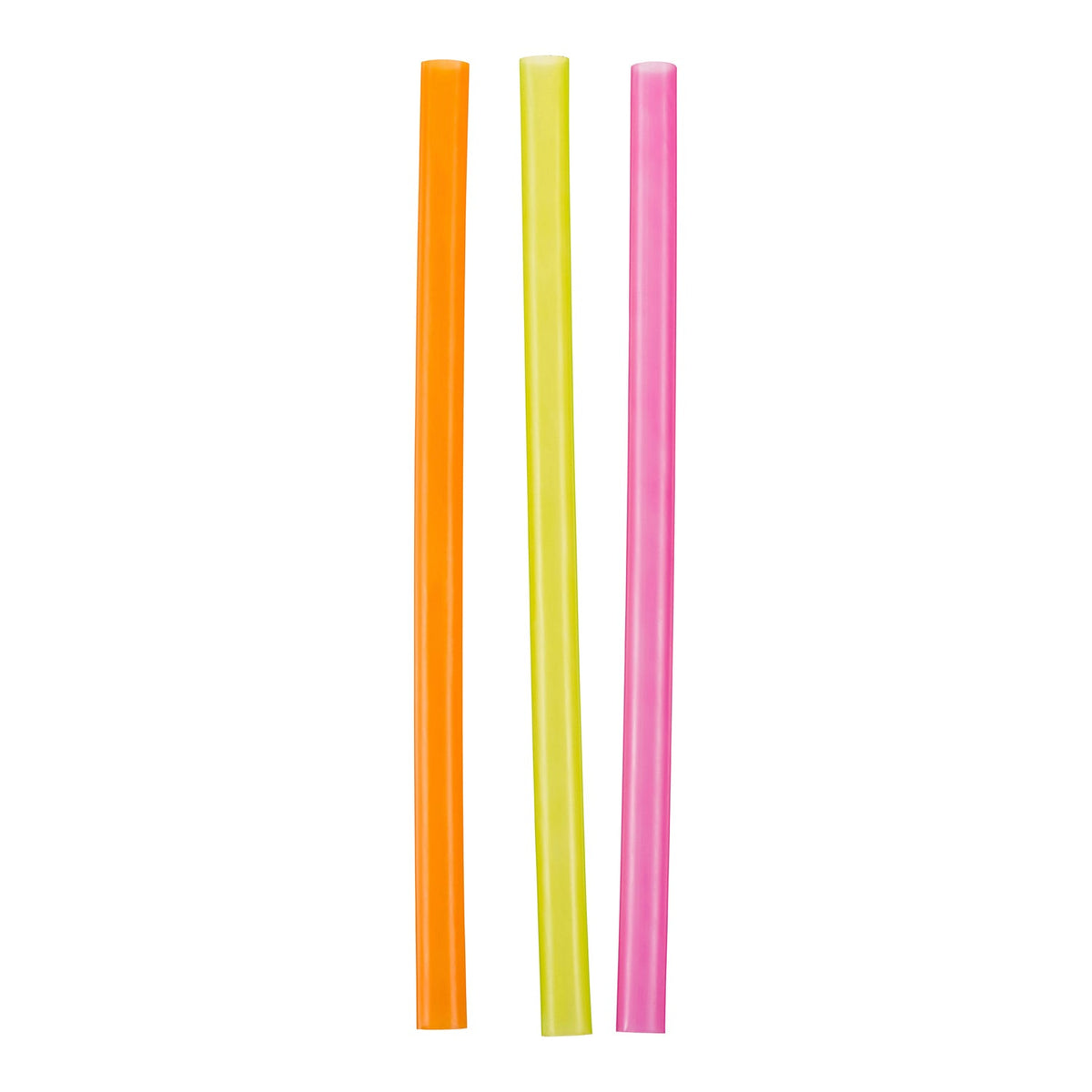 Stone Bubble Tea 10in Straw Mixed Neon 600 ct