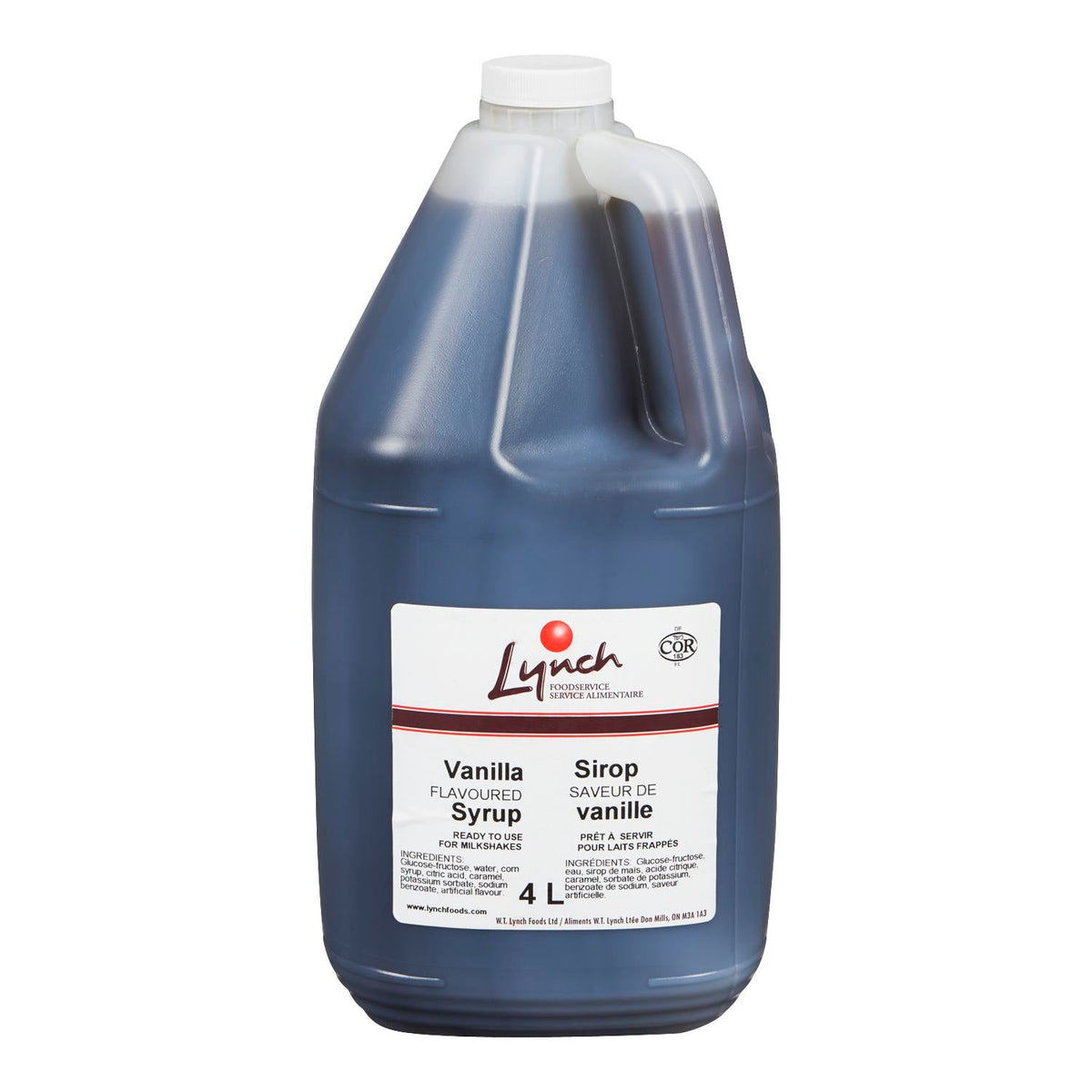 Lynch Vanilla Milkshake Syrup 4 L