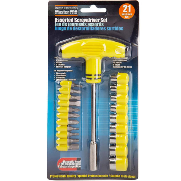 H.e Master Pro Assorted Screwdriver Set 21 pc