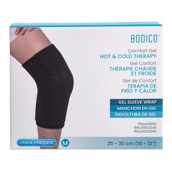 Bodico Knee Gel Wrap Sleeve Hot and Cold Therapy Medium