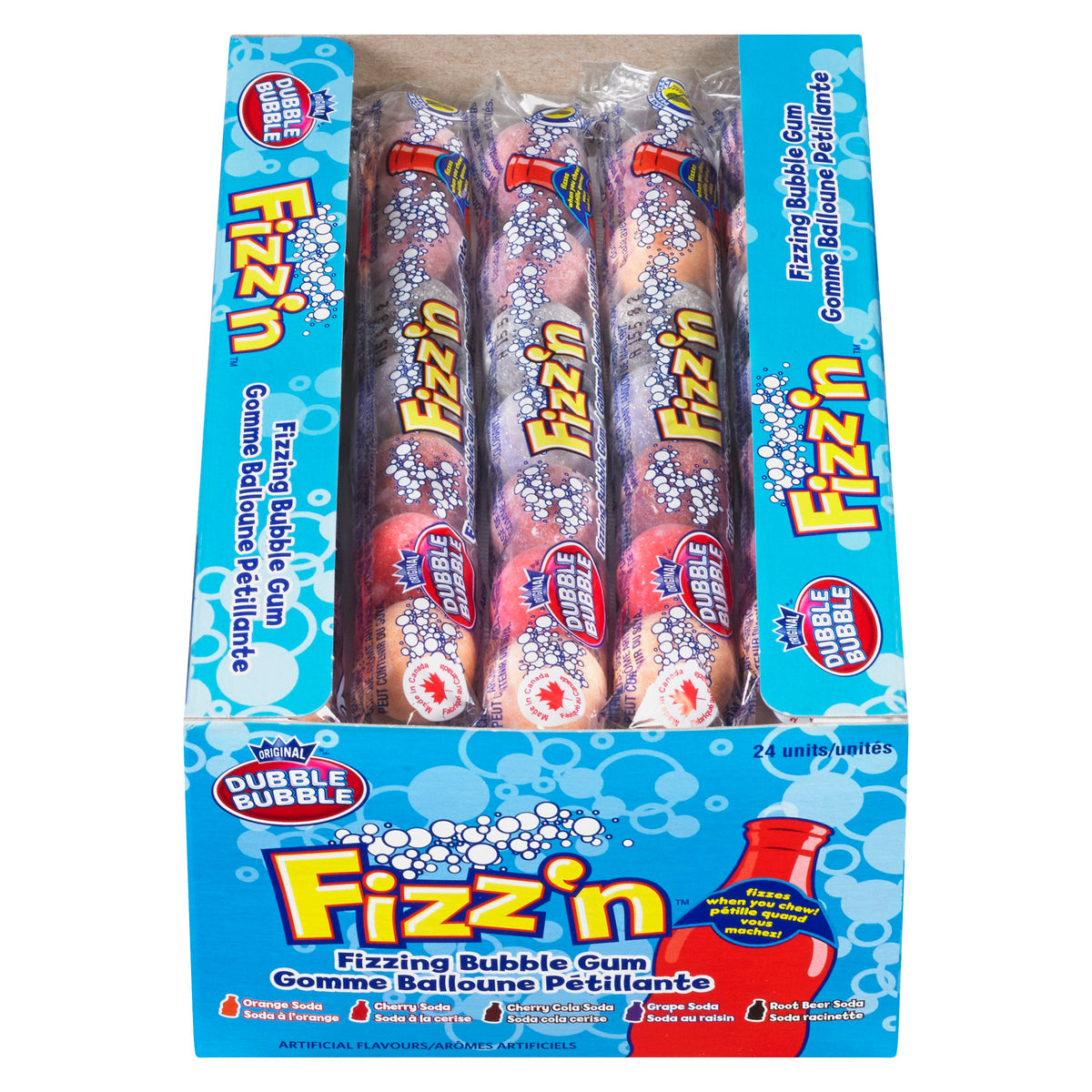 Dubble Bubble Fiz N Fizzing 24 ct