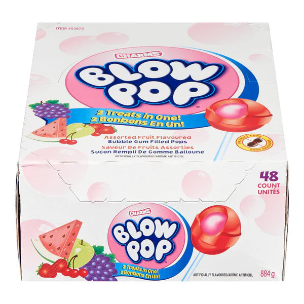 Blow Pop Pops 2 Treats in One 48 ct