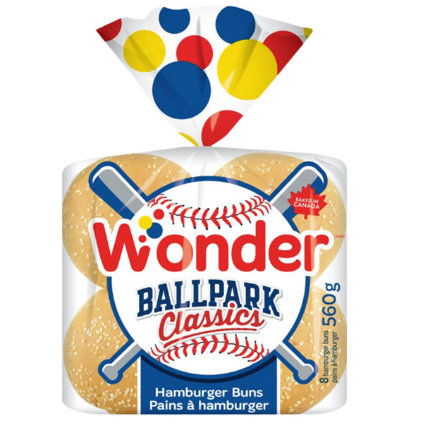 Wonder Bread Ballpark Hamburger Buns 560 g
