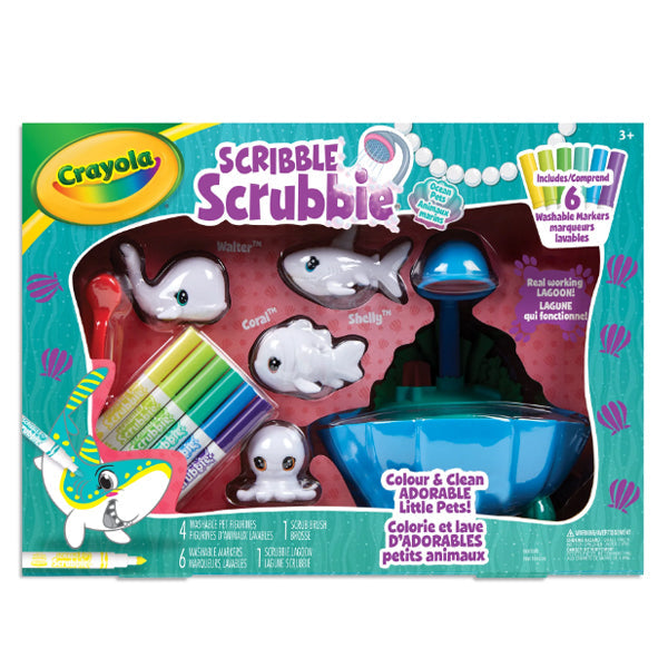 Crayola Scribble Scrubbie Ocean Pets- Lagoon Tub Set