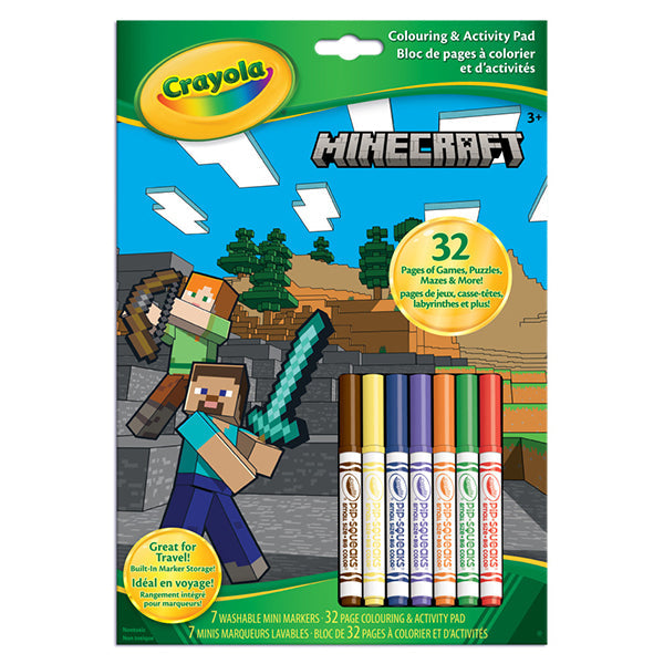 Crayola Minecraft Colouring & Activity Pad