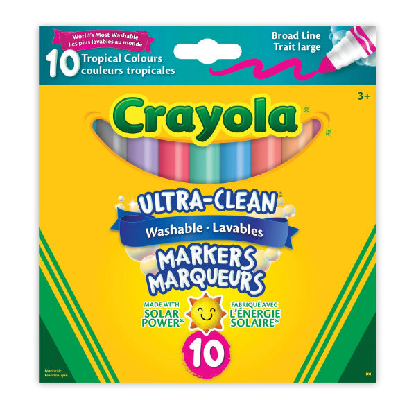 Crayola 10 pc Washable Ultra Clean Broad Line Bold Markers