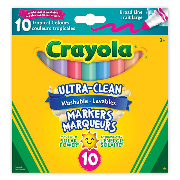 Crayola Washable Tropical Broad Line Marker 10 ct