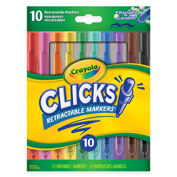 Crayola Super Clicks Retractable Marker 10-Pack