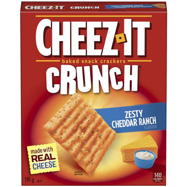 Kelloggs Cheez It Zesty Cheddar Ranch Cracker 191 g