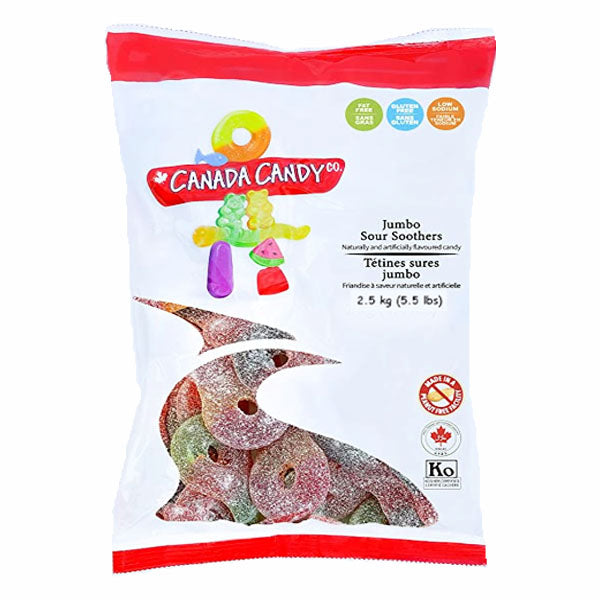 Canada Candy Company Jumbo Sour Soothers 2.5 kg