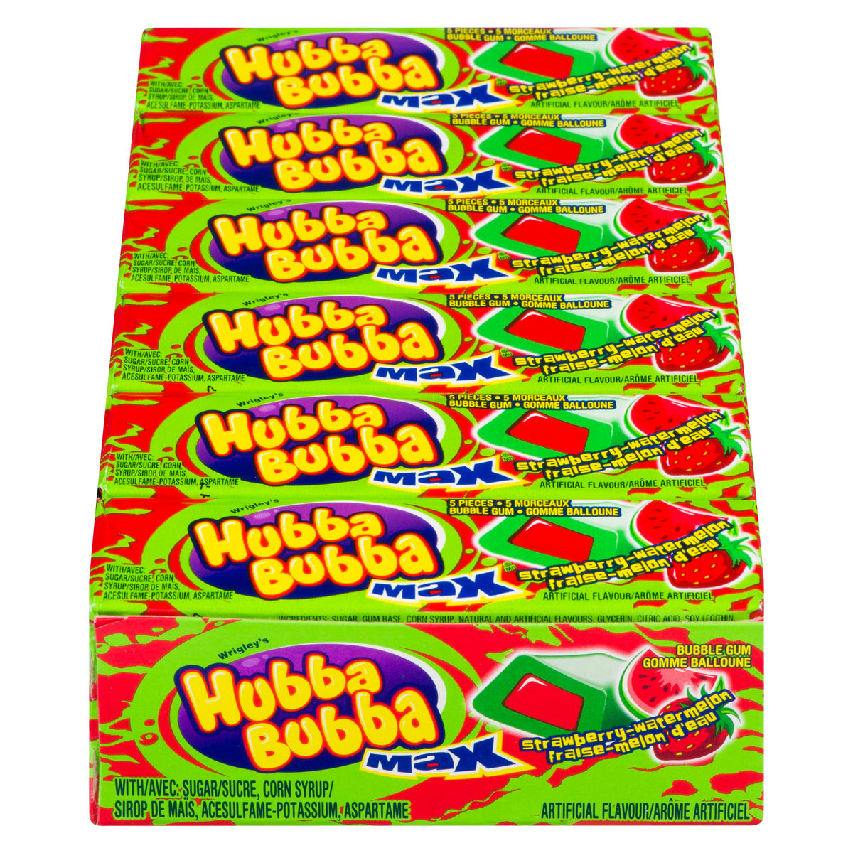 Hubba Bubba Max Strawberry Watermelon 5 ct