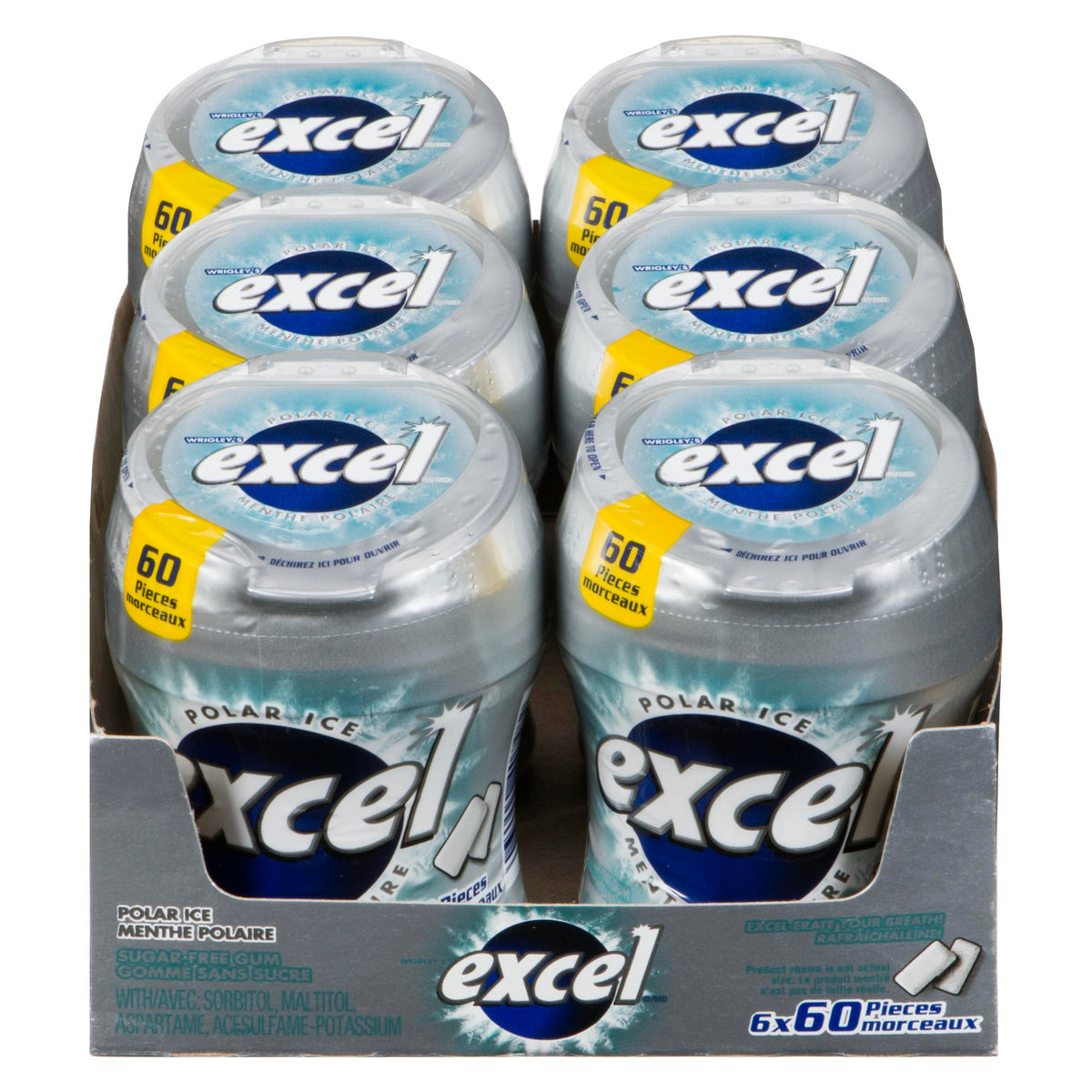Excel Polar Ice Bottle Gum 60 pc