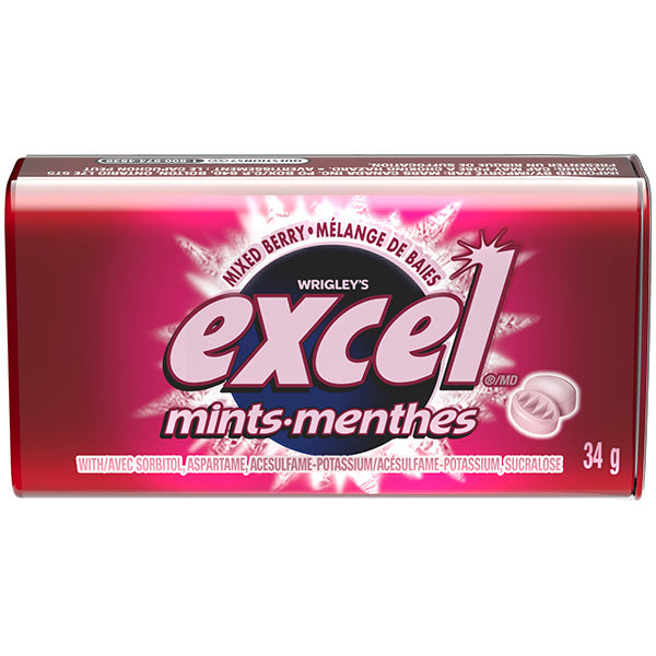 Excel Mints Mixed Berry 34 g