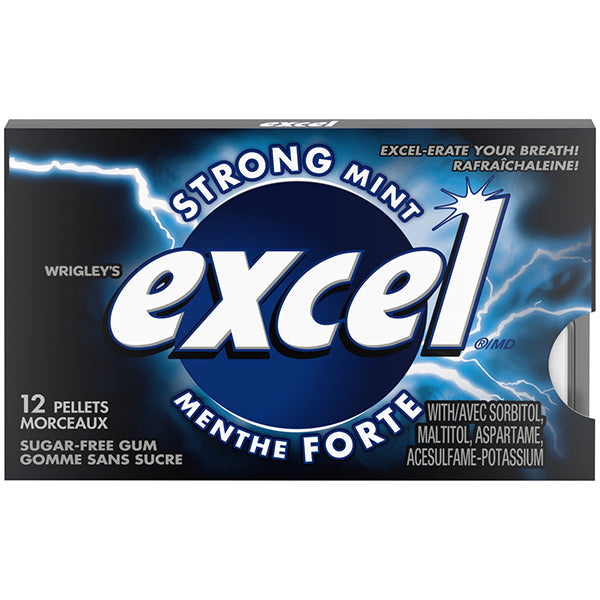 Excel Strong Mint Gum 12 ct