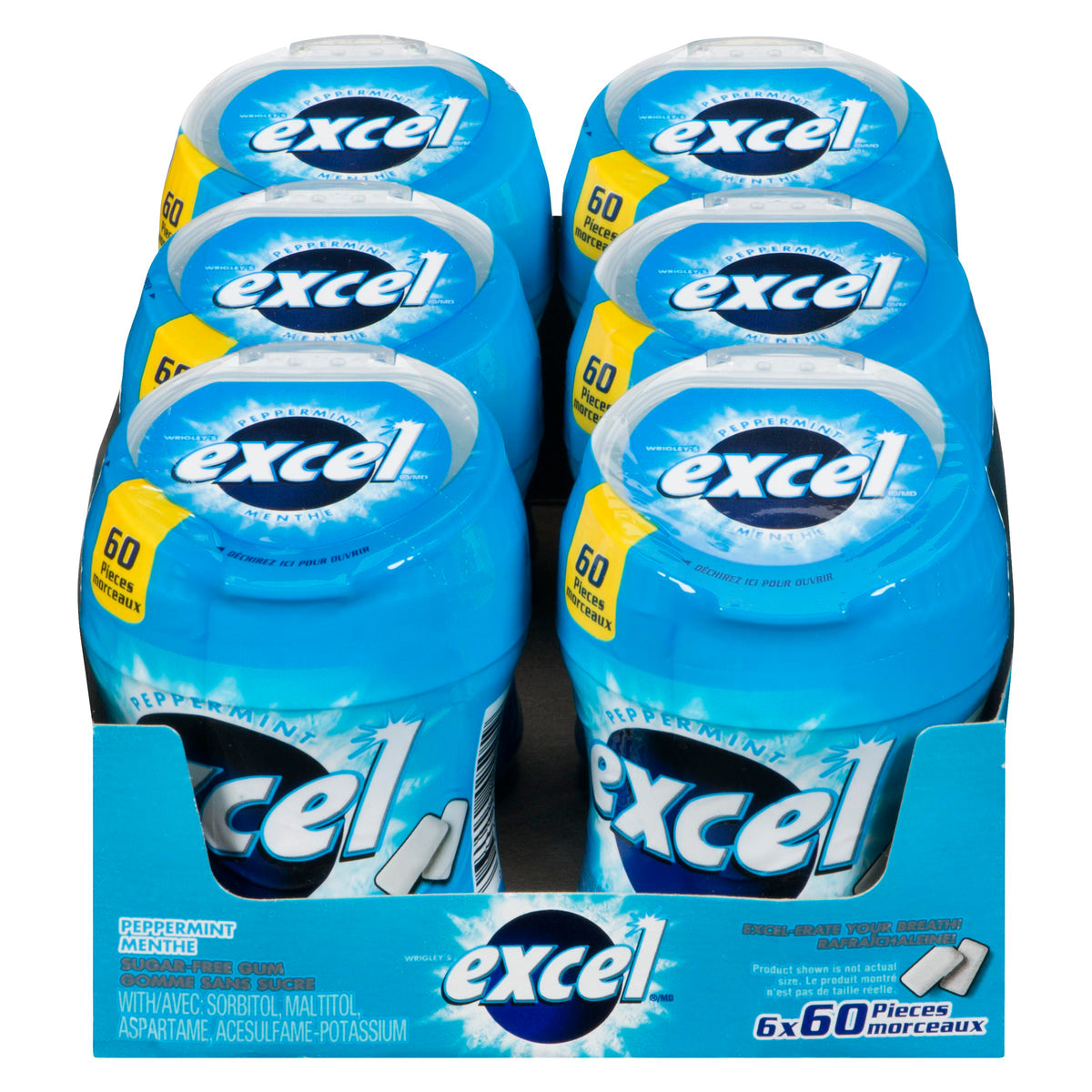 Excel Peppermint Bottle 60 ct