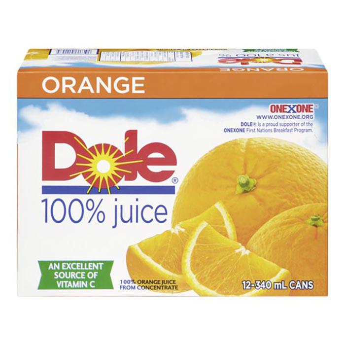 DOLE 100 Percent Orange Juice 340 mL