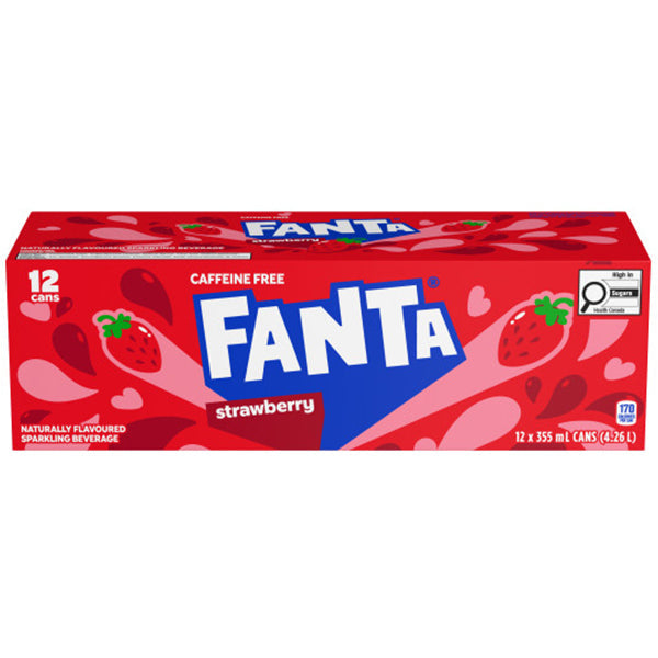 Fanta Strawberry Cans 355 mL