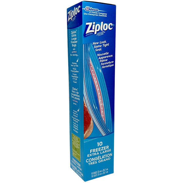 Ziploc Freezer Bags Extra Large 10 ct