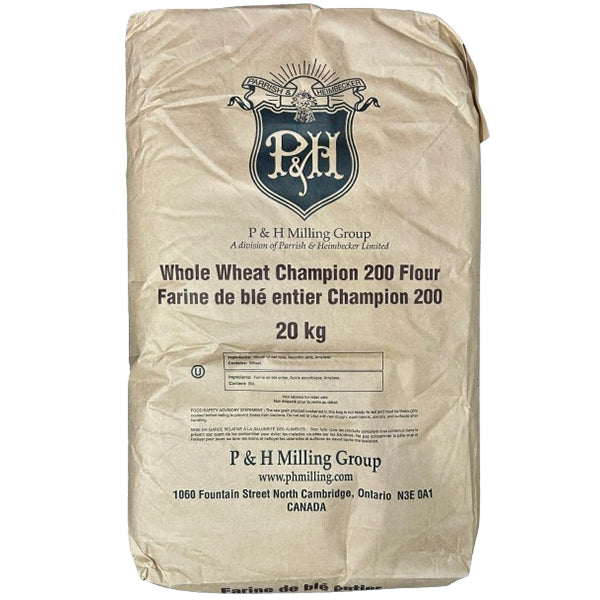 P&H Whole Wheat Champion 200 Flour 20 kg
