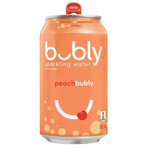 Bubly Peach Sparkling 355 mL