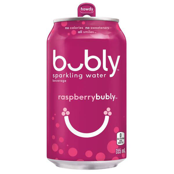 Bubly Raspberry Sparkling 355 mL