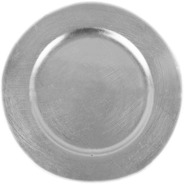 Standa Charger Plate 13IN Plain Silver