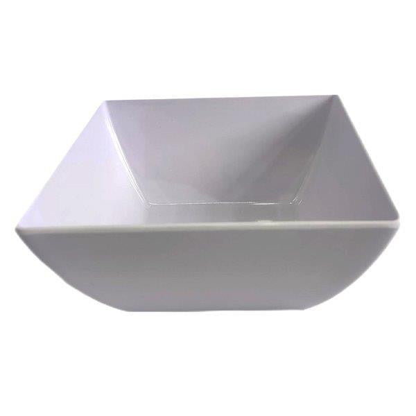 Standa White Square Melamine Bowl 12IN