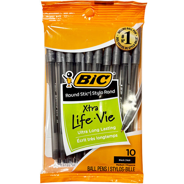 BIC Black Round Stick Pen