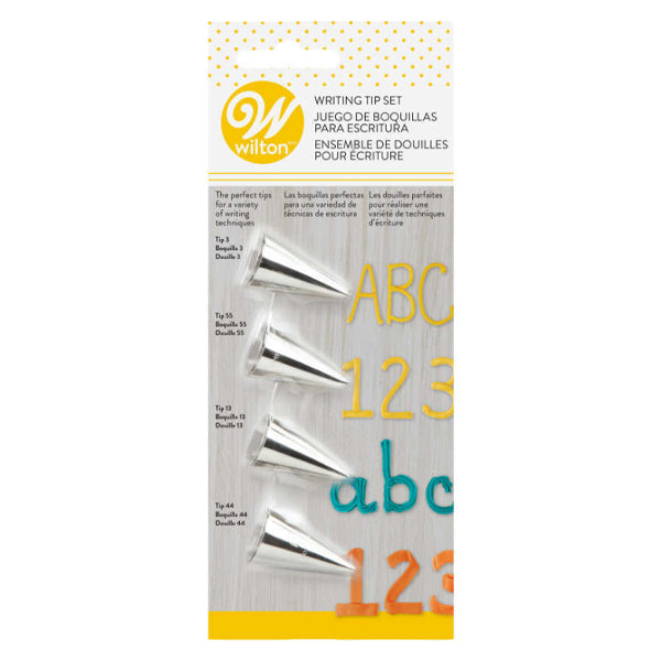 Wilton Tip Set Writing Efs 4 ct