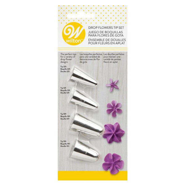 Wilton Tip Set Drop Flower Efs 4 ct