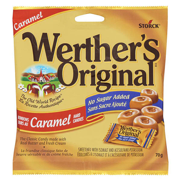 Storck Werthers Original Caramel Hard Candy- No Sugar Added 70 g 70 g