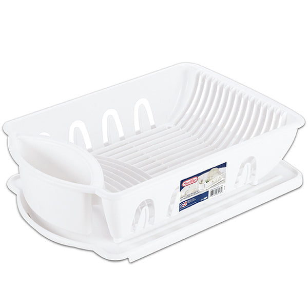 Sterilite Deluxe White Dish Drainer