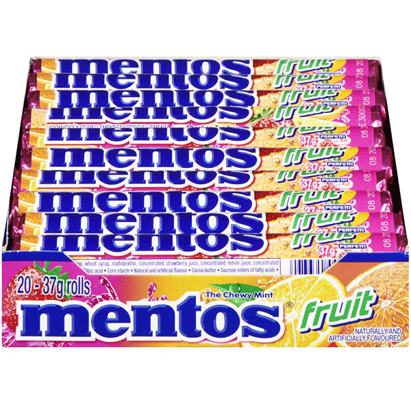 Mentos Mixed Fruit 20s 37.5 ct